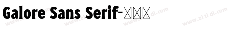 Galore Sans Serif字体转换